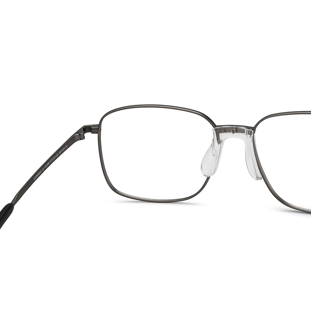 John Jacobs Gunmetal Full Rim Square right side