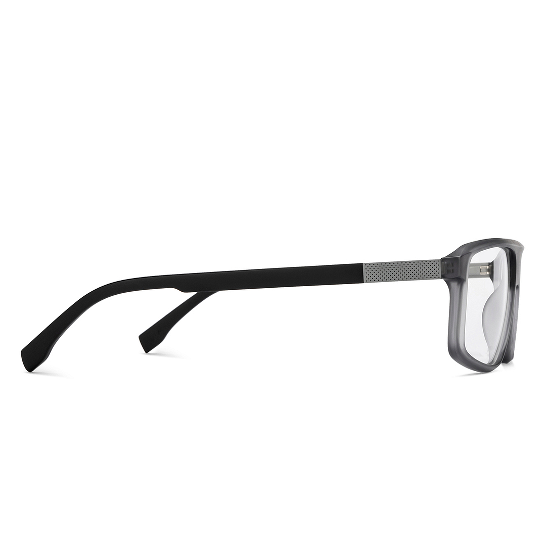 Grey Transparent Black Full Rim Square John Jacobs JJ E16115-C1