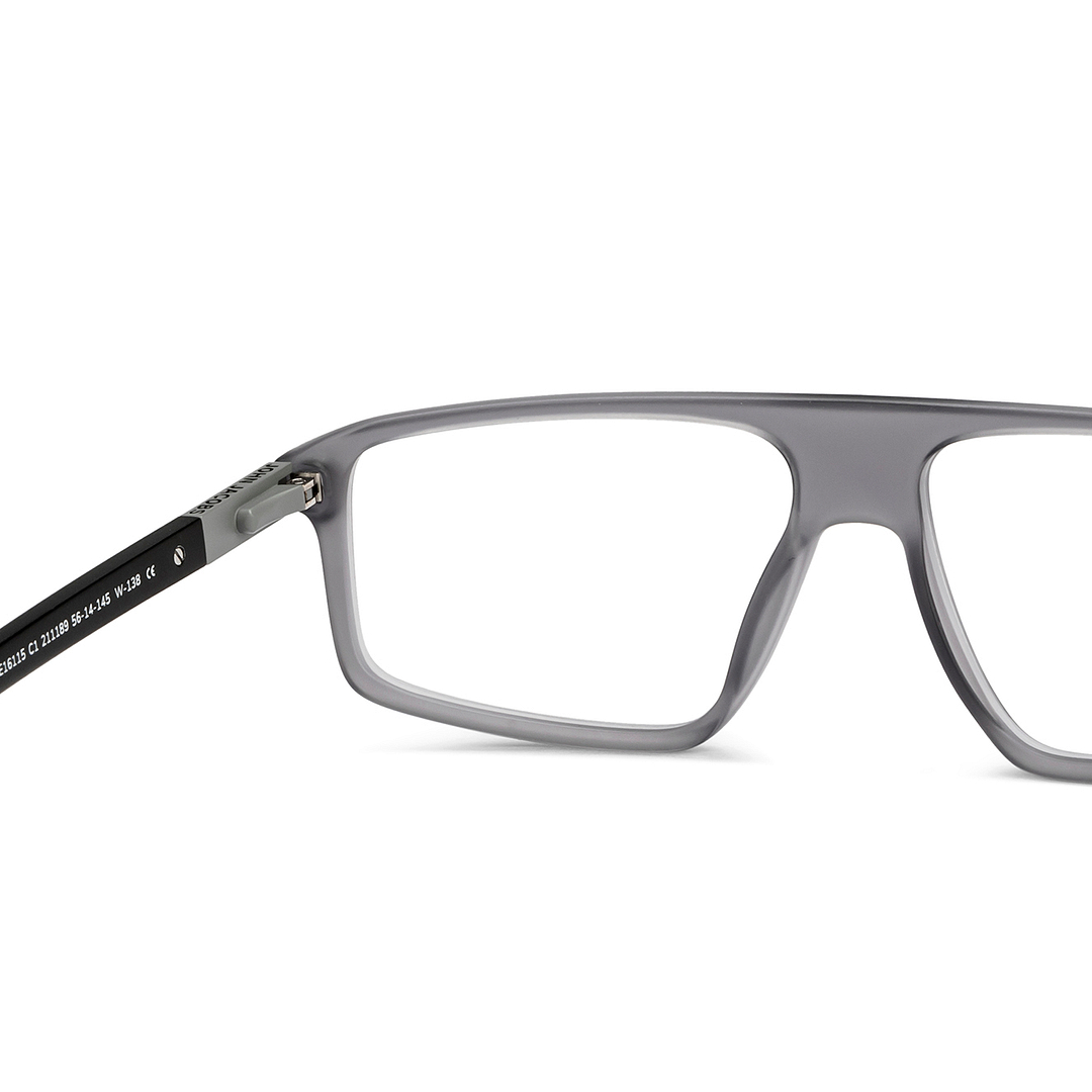 Grey Transparent Black Full Rim Square John Jacobs JJ E16115-C1