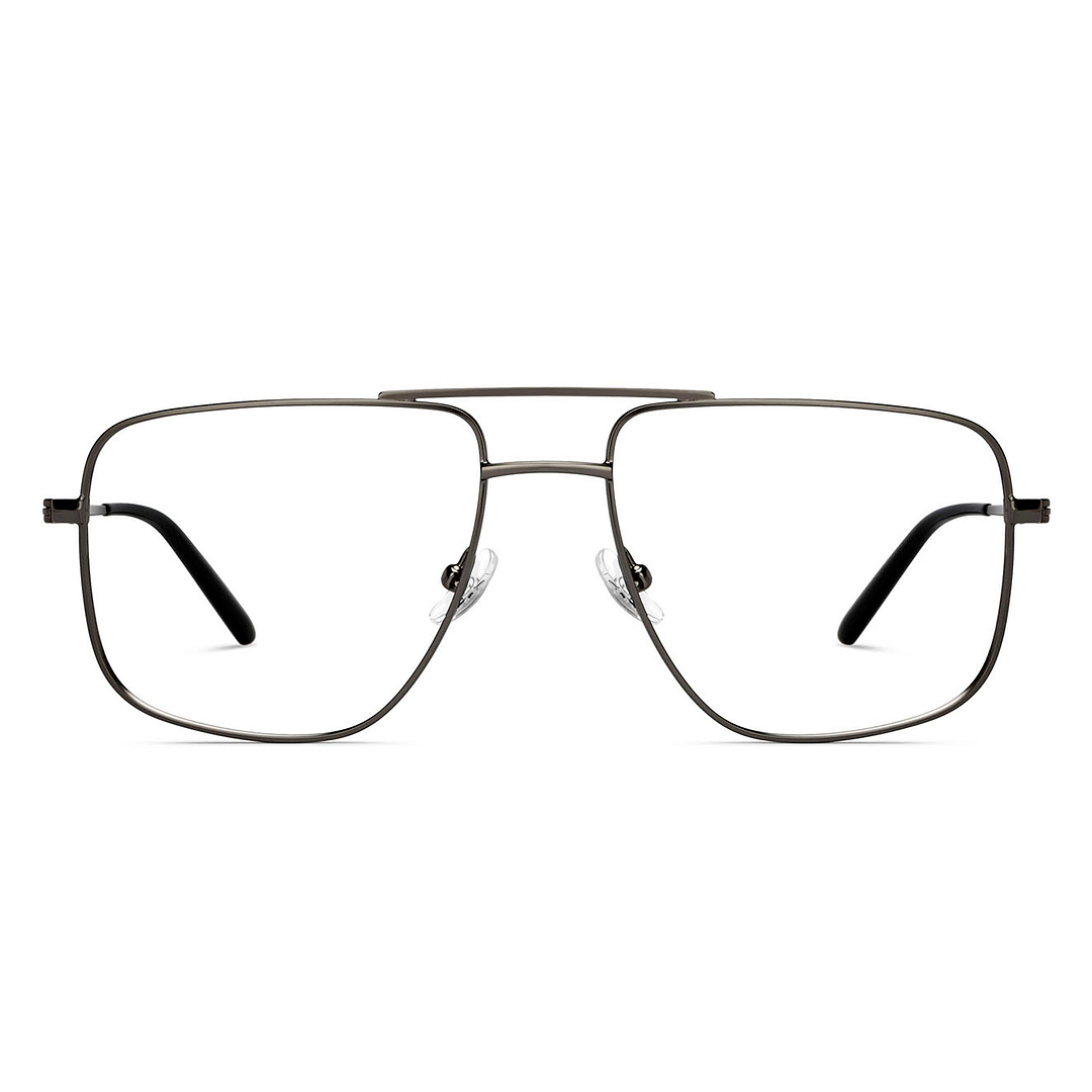 John Jacobs Gunmetal Full Rim Square left side