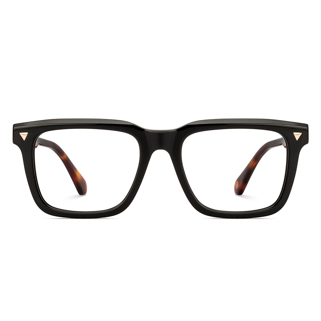 John Jacobs Black Full Rim Square right side