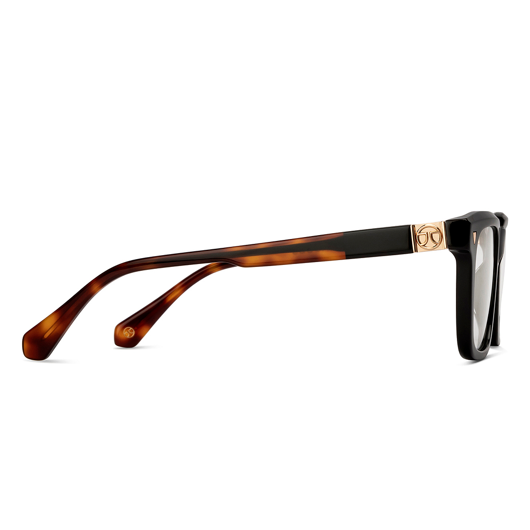 John Jacobs Black Full Rim Square left side