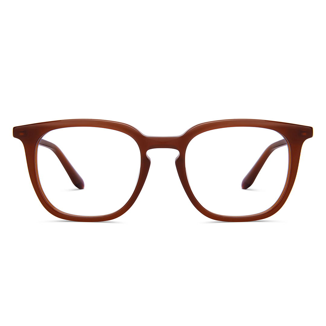 John Jacobs Light Brown Full Rim Square right side
