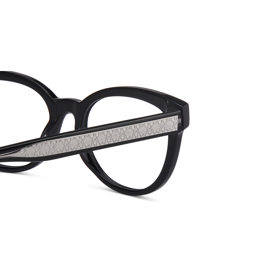 John Jacobs Online Black Full Rim Cat Eye left side