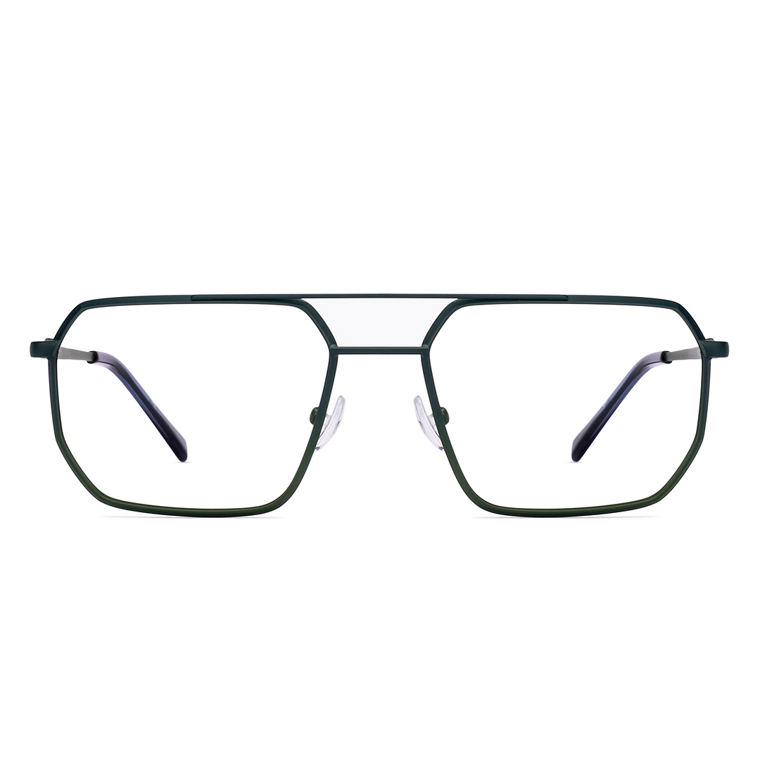 Buy Matte Green Full Rim Hexagonal John Jacobs Supreme Steel JJ