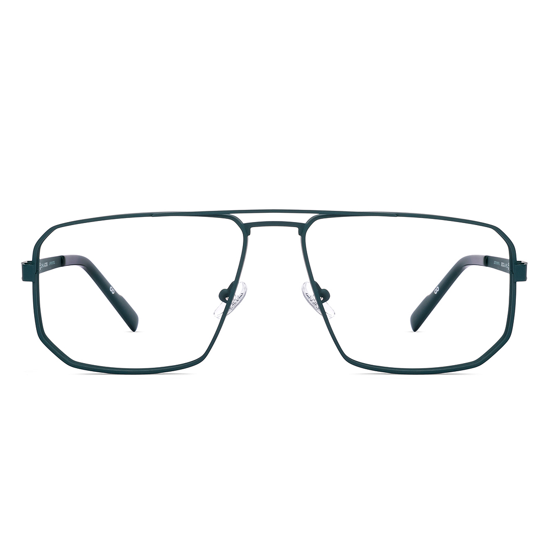 Buy Matte Green Full Rim Hexagonal John Jacobs Supreme Steel JJ