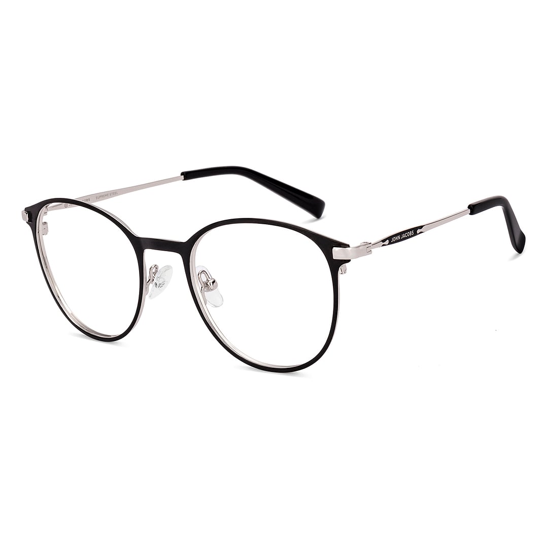 John Jacobs Black Full Rim Round right side