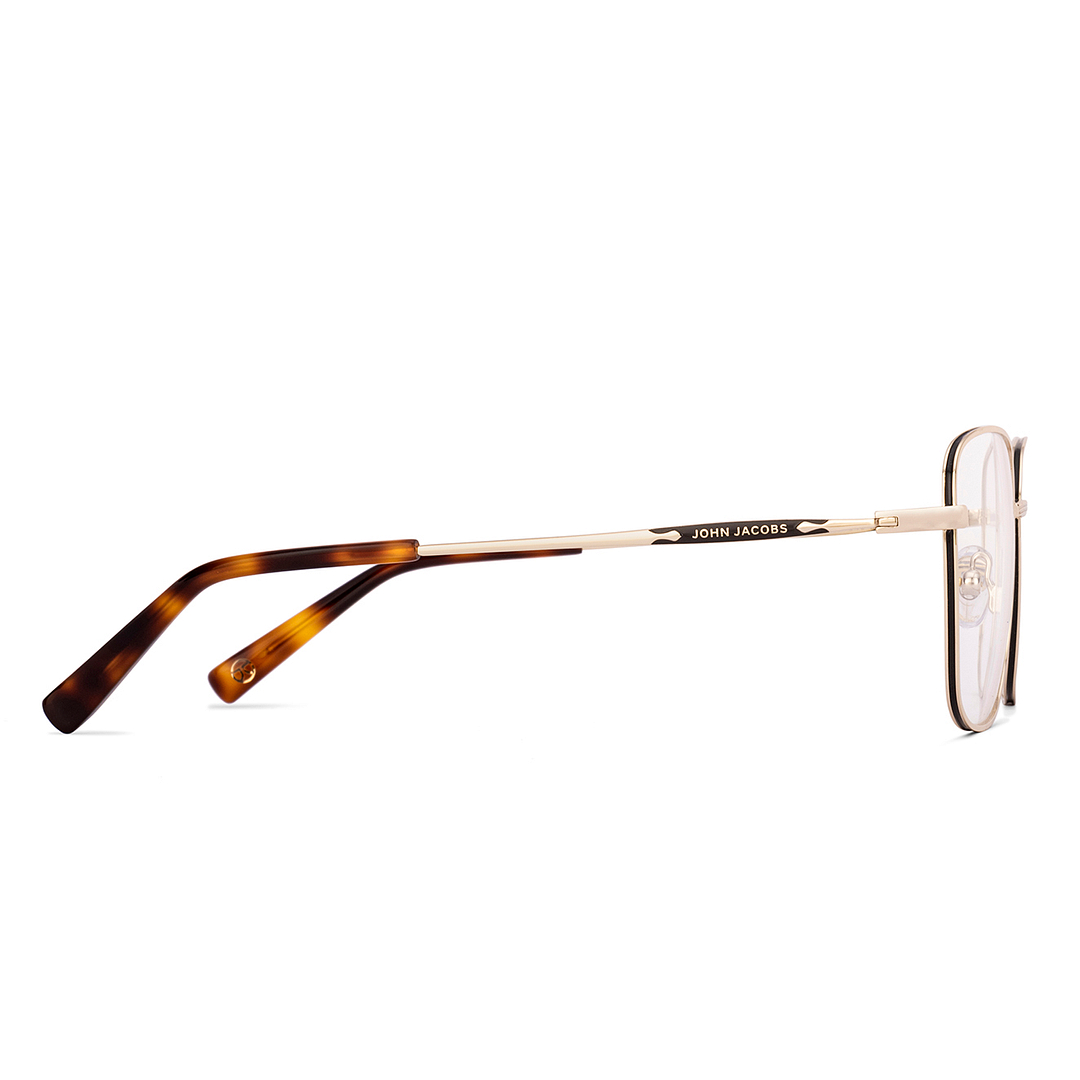 John Jacobs Online Gold Full Rim Square left side