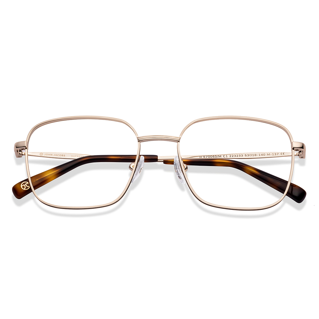 John Jacobs Online Gold Full Rim Square left side