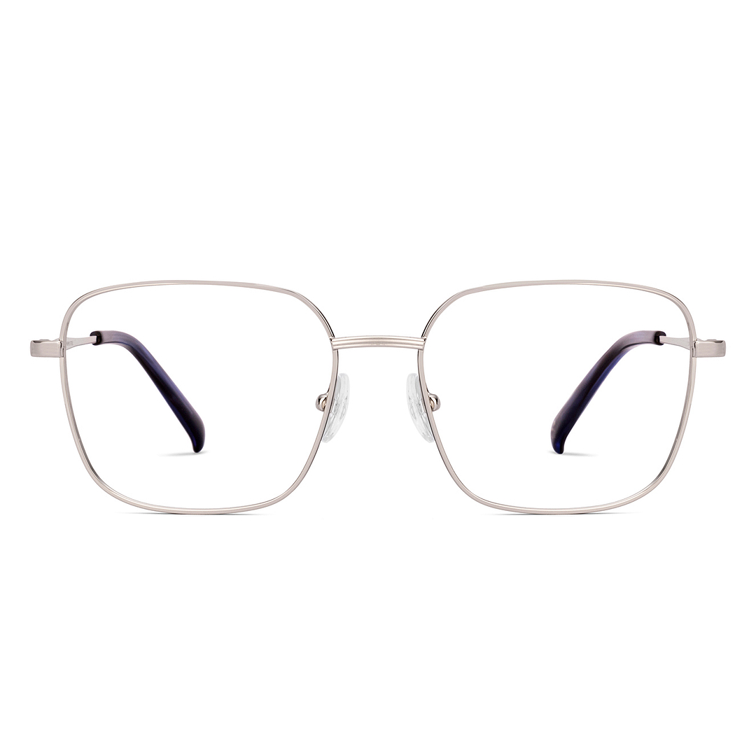 John Jacobs Silver Full Rim Square right side