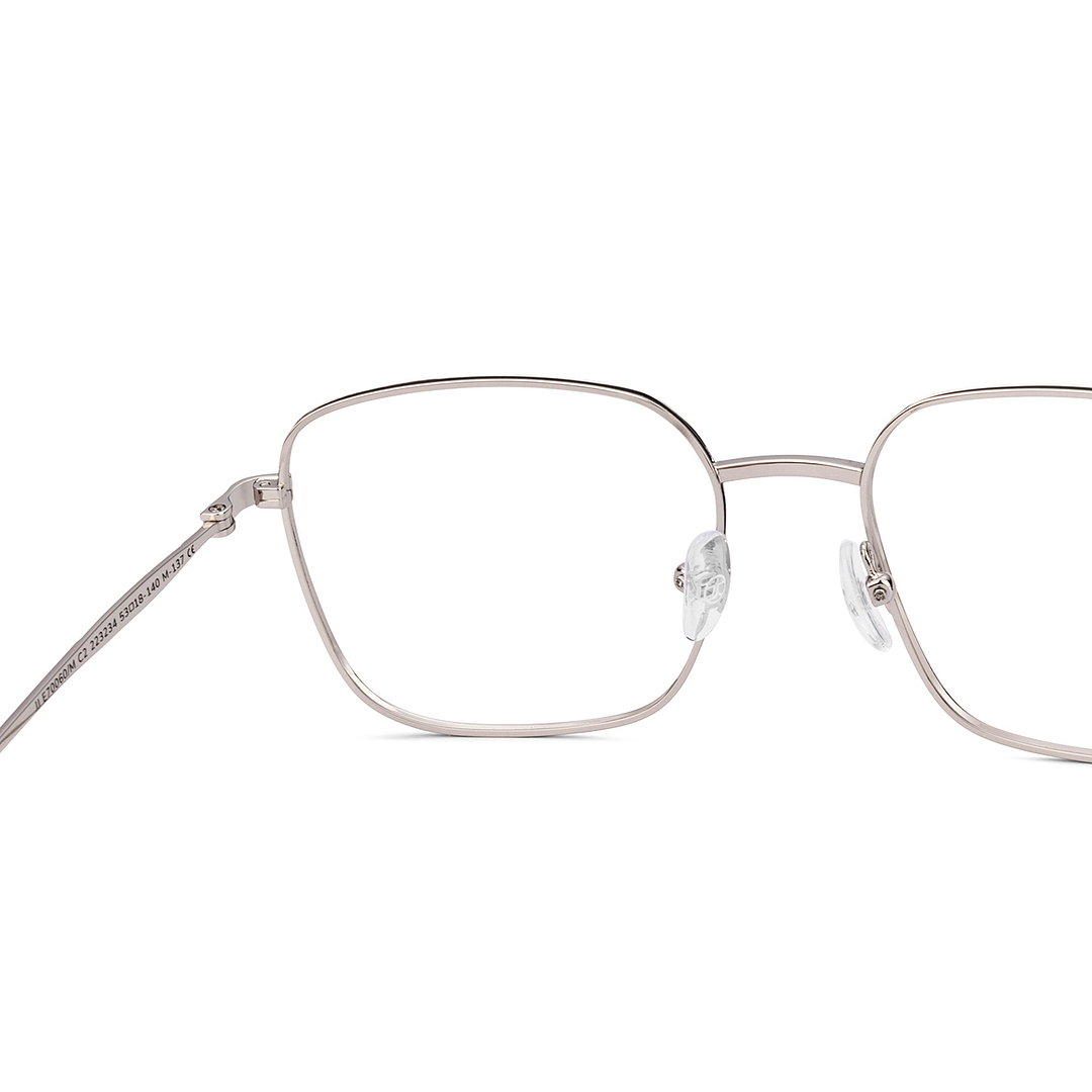 John Jacobs Silver Full Rim Square right side