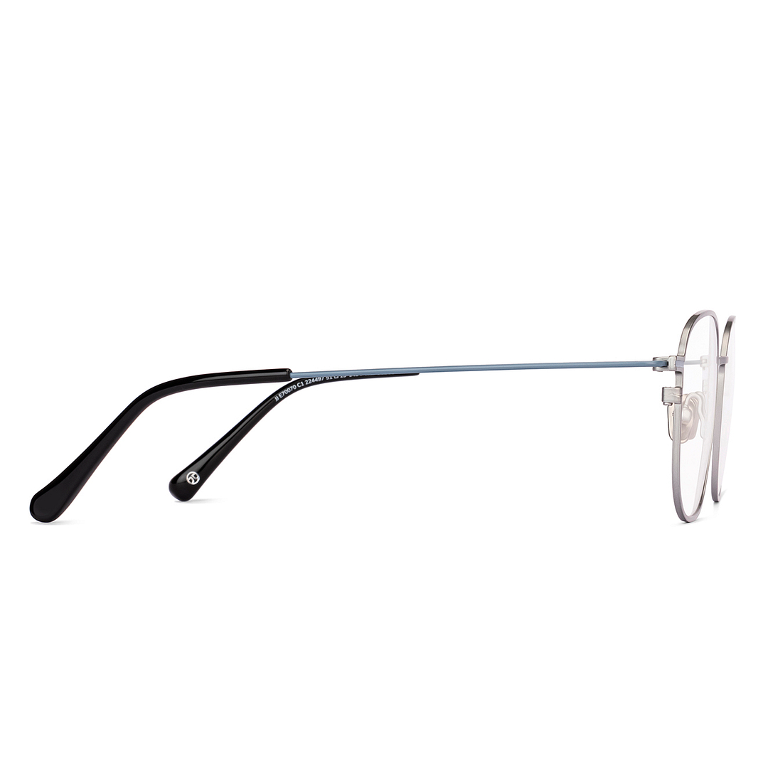 John Jacobs Silver Full Rim Square left side