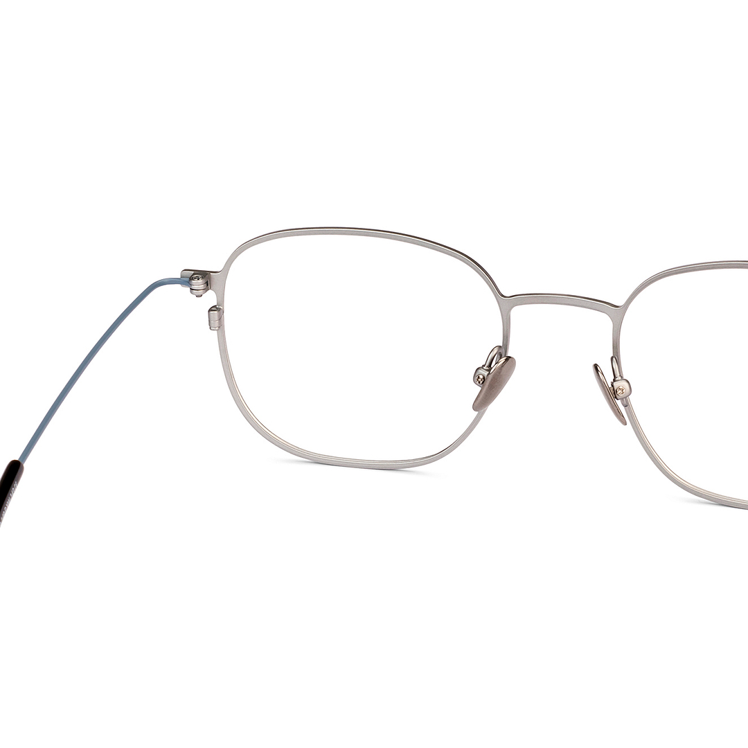 John Jacobs Silver Full Rim Square right side