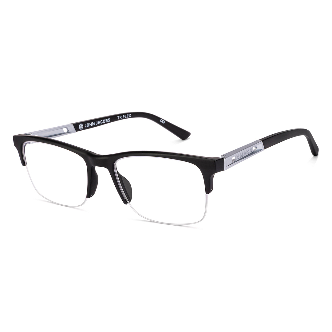 Buy Black Half Rim Rectangle John Jacobs TR Flex JJ E70099