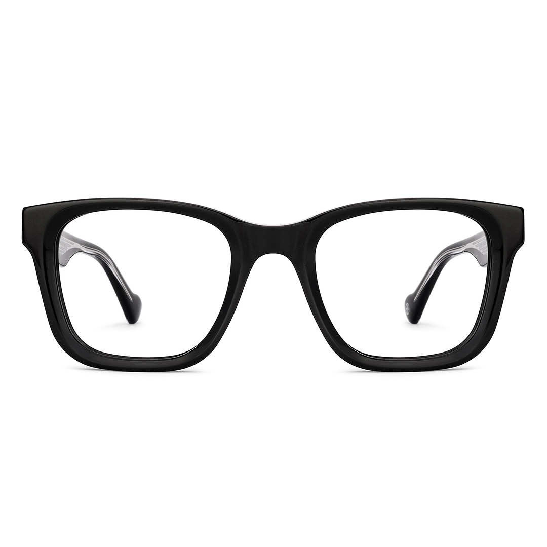 ｊｊ Black Full Rim Square John Jacobs Rich Acetate JJ E70322 Eyeglasses