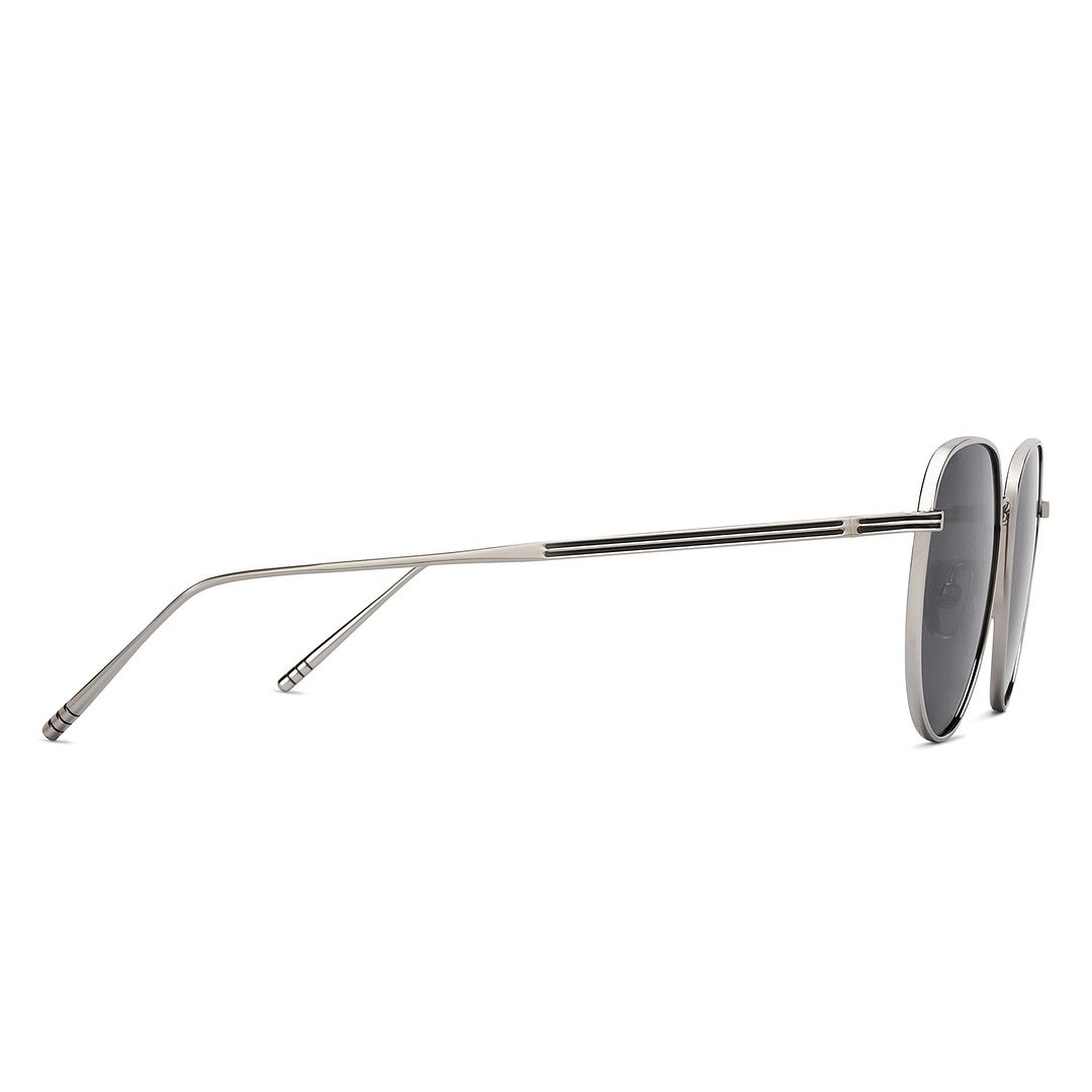 John Jacobs Silver Full Rim Round left side