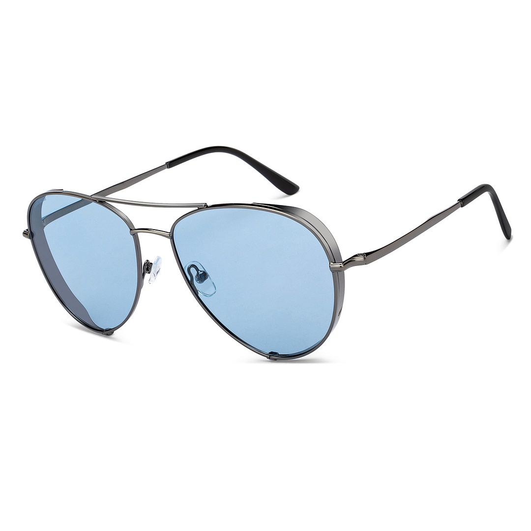 John Jacobs Gunmetal Full Rim Aviator right side