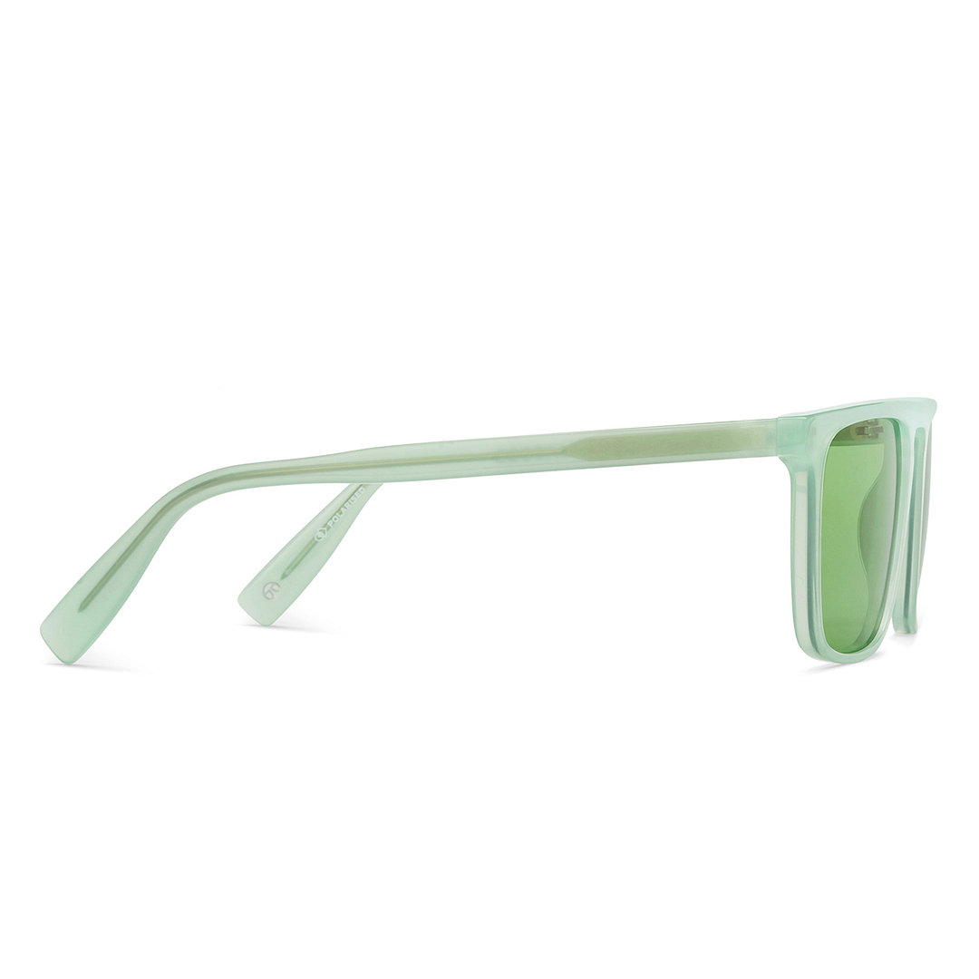 John Jacobs Online Sky Blue Full Rim Rectangle left side