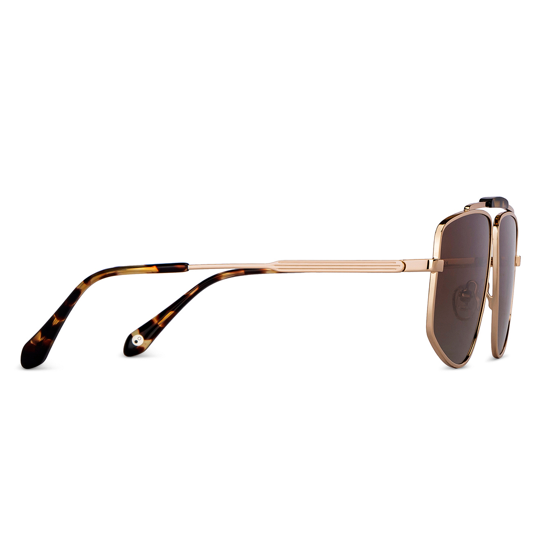 John Jacobs Online Gold Full Rim Rectangle left side