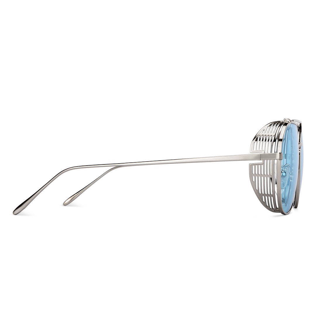 John Jacobs Silver Full Rim Round left side