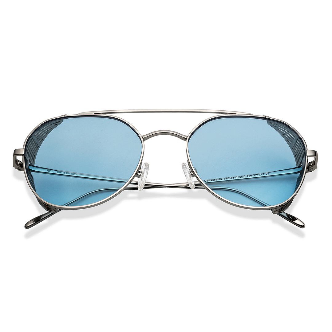 John Jacobs Silver Full Rim Round left side