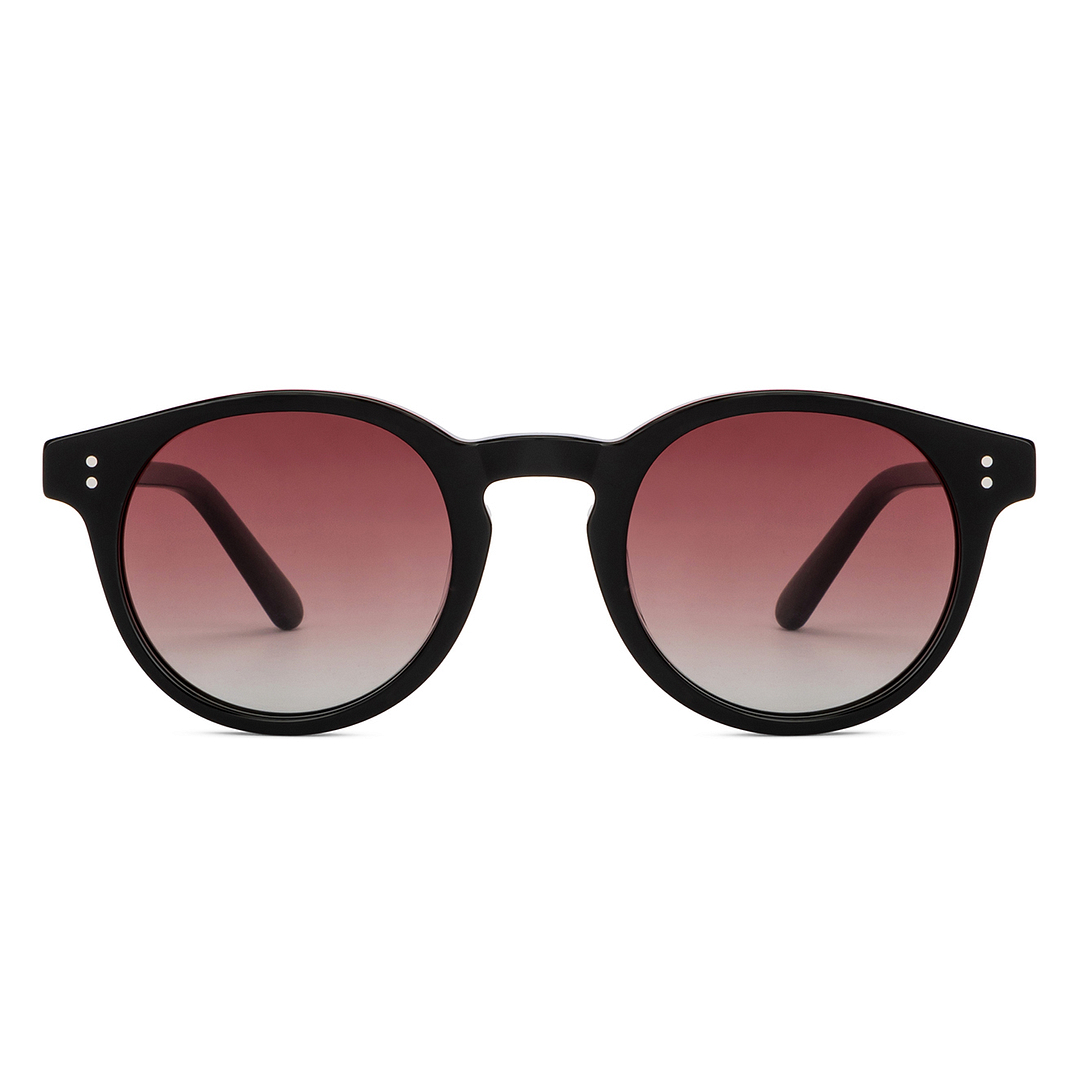 John Jacobs Black Full Rim Round left side