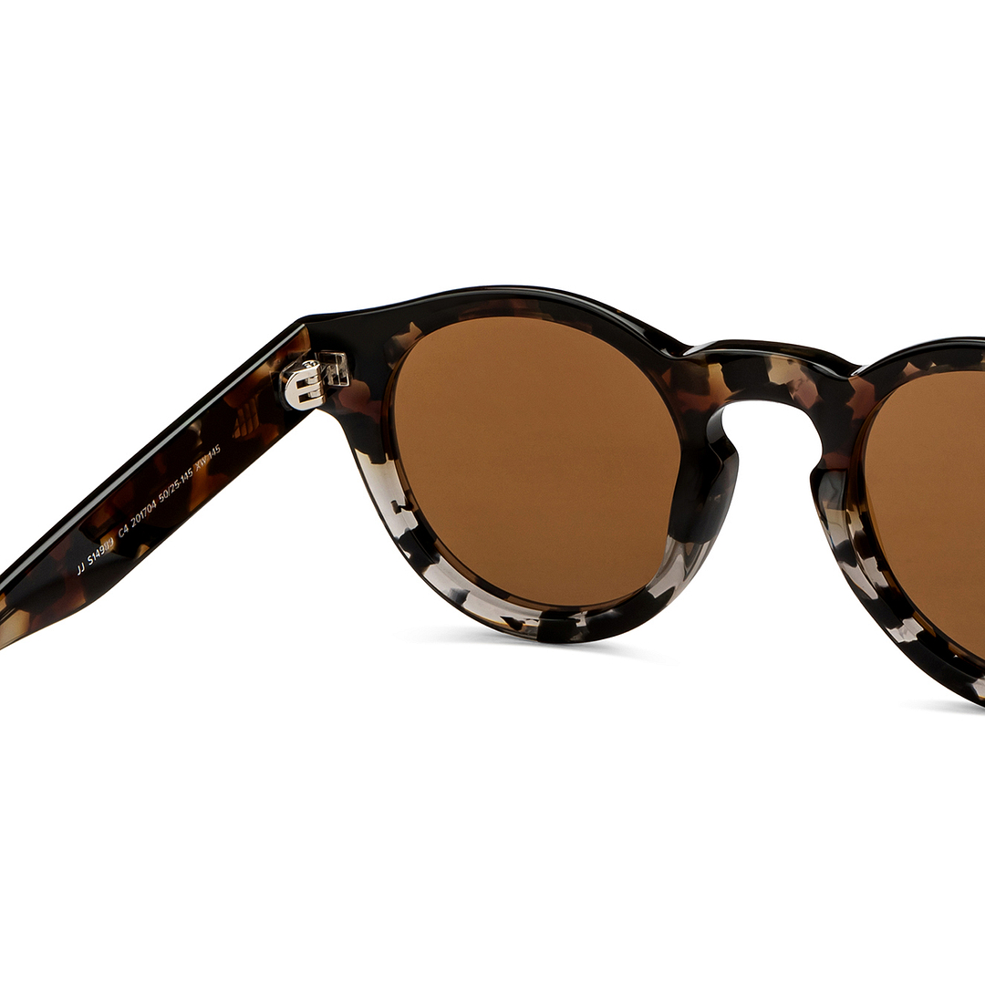 John Jacobs Online Tortoise Full Rim Round right side