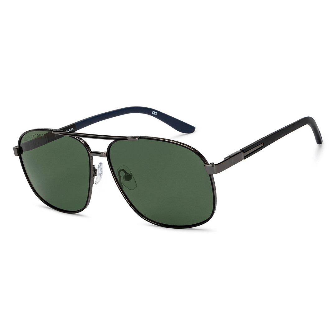 Grey Gunmetal Black Full Rim Rectangle John Jacobs JJ Tints JJ
