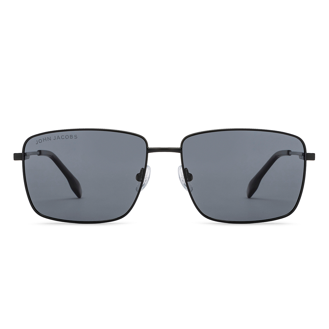 ジョン Grey Black Full Rim Rectangle John Jacobs JJ Tints JJ S15862-C1
