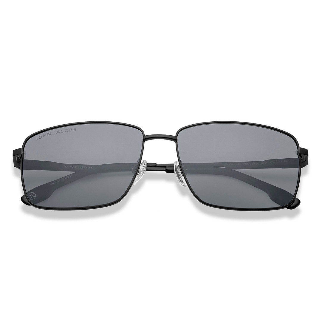 Grey Black Full Rim Rectangle John Jacobs JJ Tints JJ S15862-C1