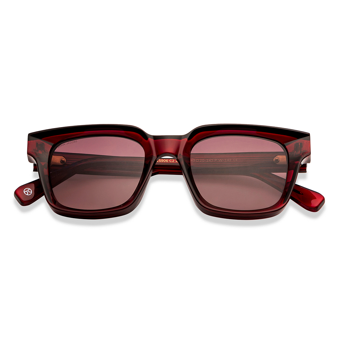 Buy Maroon Pink Gradient Full Rim Square John Jacobs JJ Tints JJ