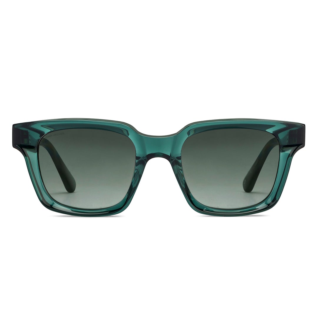 John Jacobs Green Full Rim Square right side