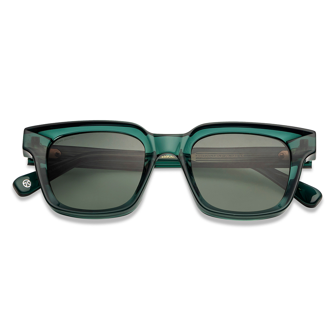 JJ！！ Buy Green Gradient Full Rim Square John Jacobs JJ Tints JJ S15906