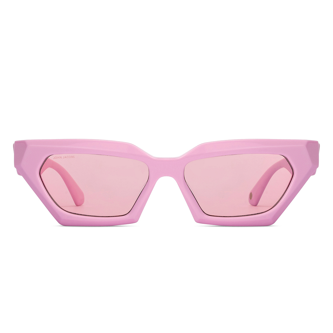 John Jacobs Pink Full Rim Cat Eye right side
