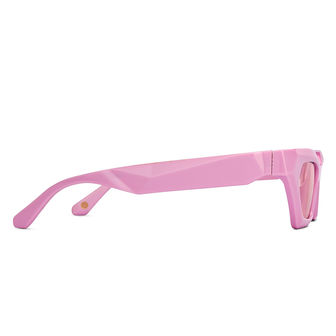 John Jacobs Pink Full Rim Cat Eye left side