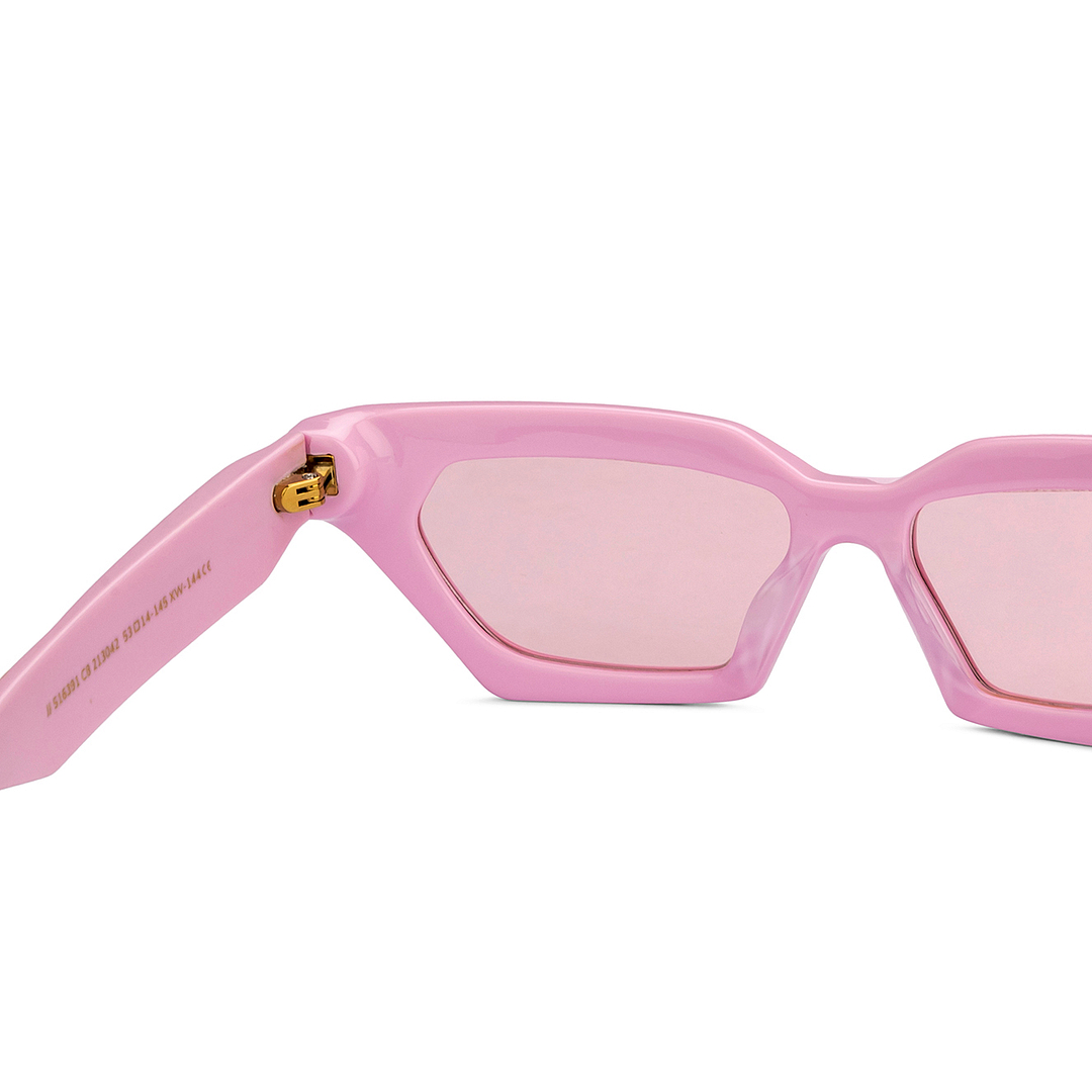 John Jacobs Pink Full Rim Cat Eye right side