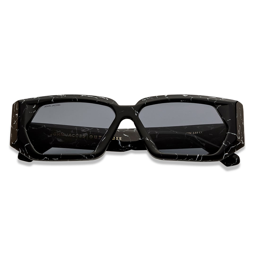 Black Tortoise Grey Full Rim Rectangle John Jacobs JJ Tints JJ