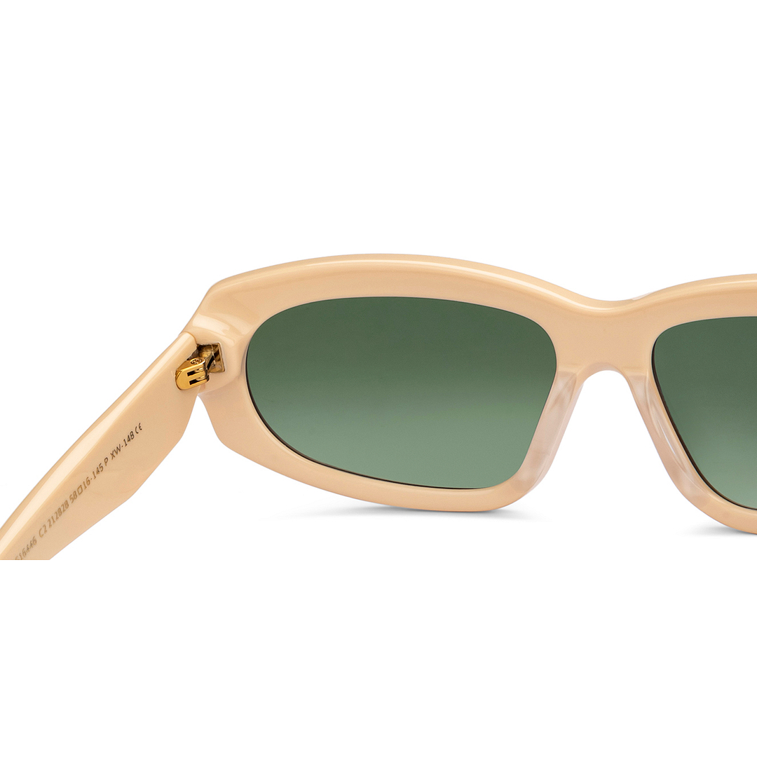 John Jacobs Online White Full Rim Rectangle left side