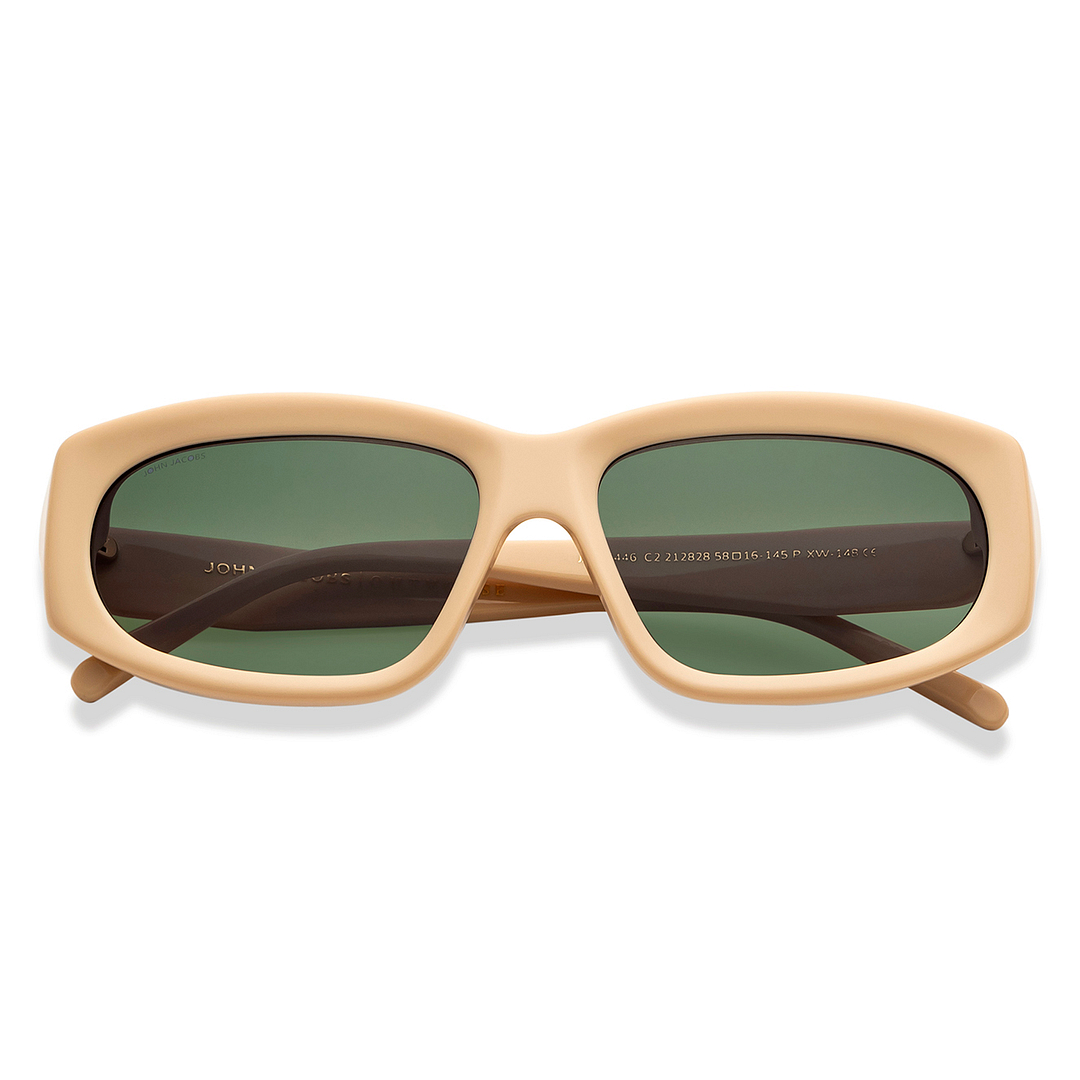 John Jacobs Online White Full Rim Rectangle right side