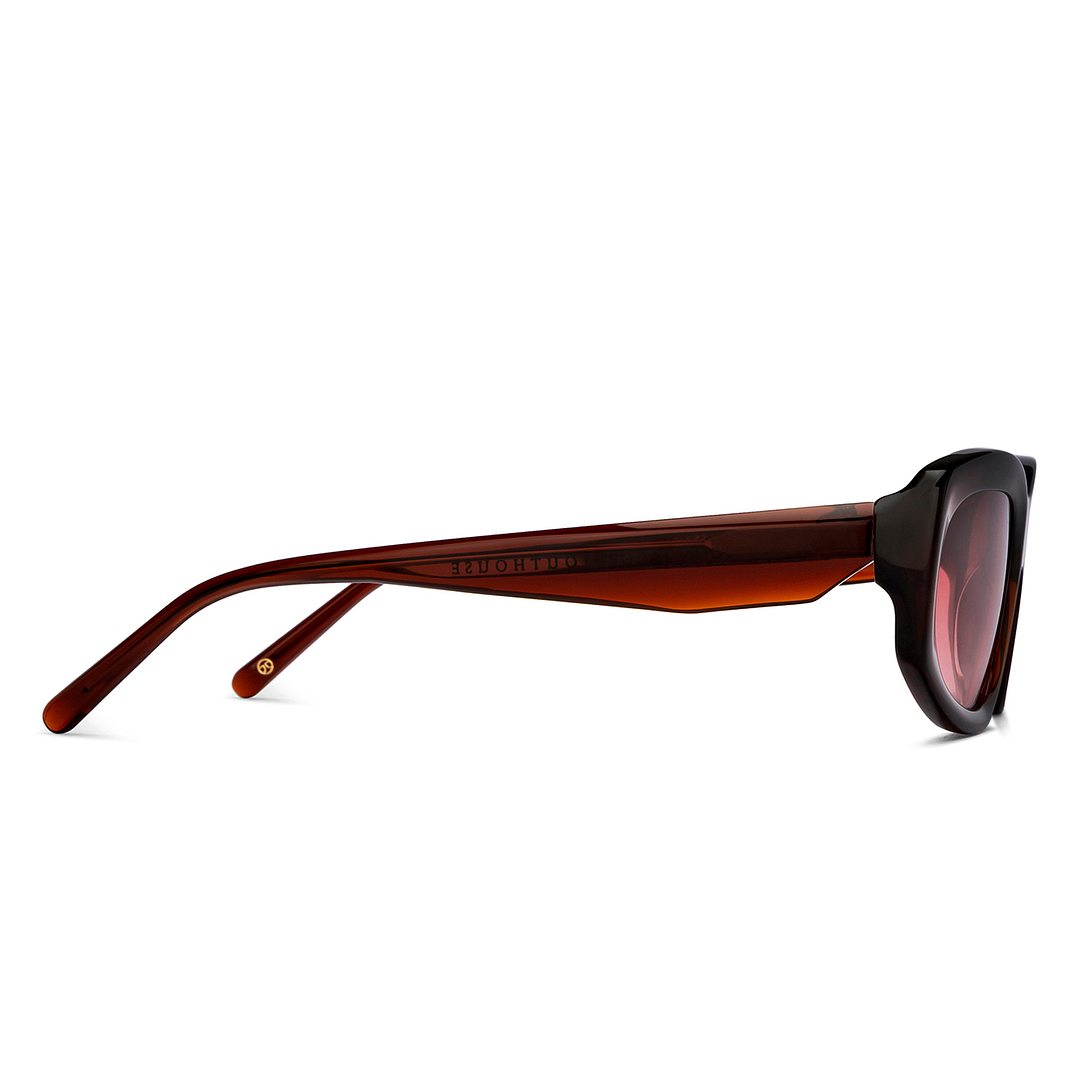 John Jacobs Online Light Brown Full Rim Rectangle right side