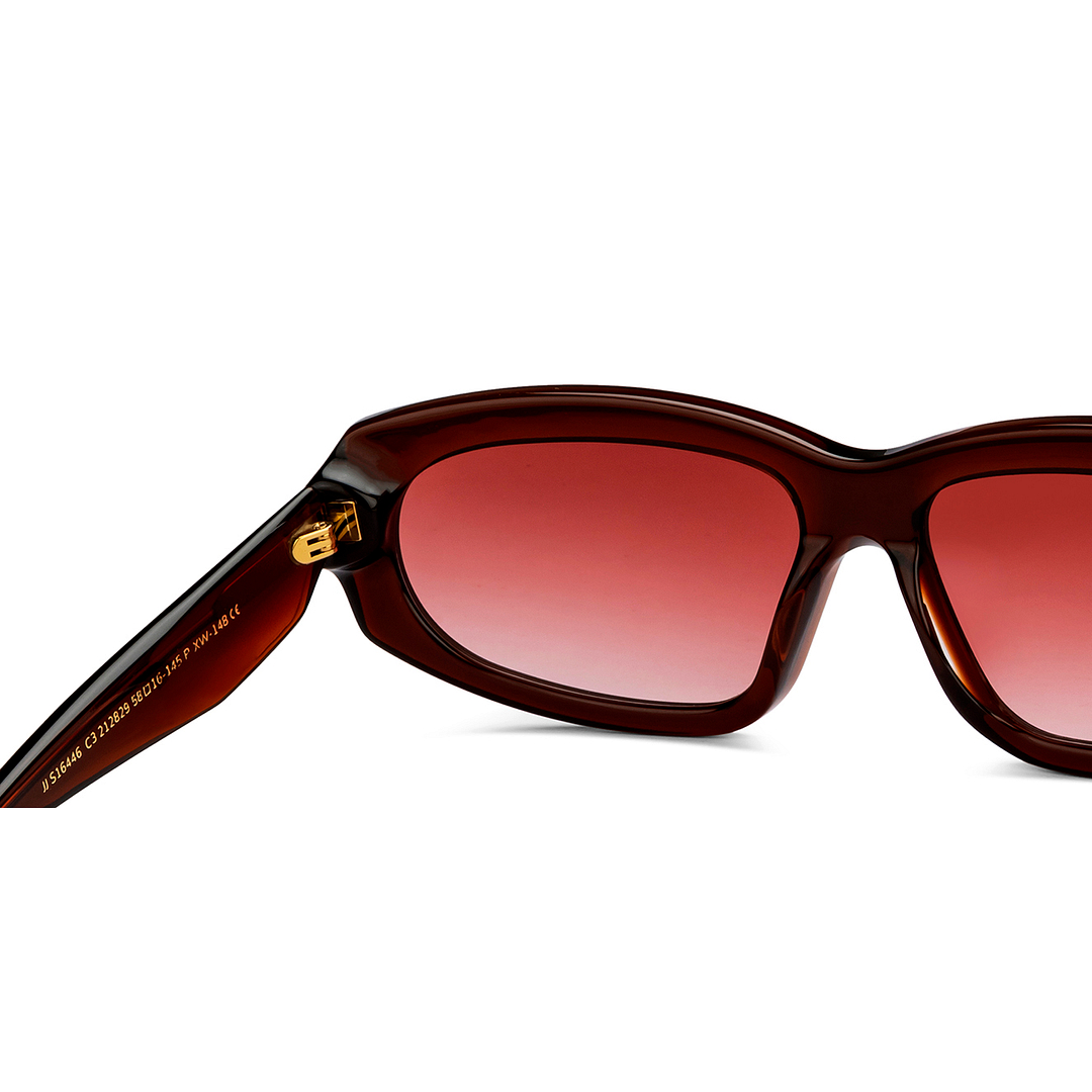 John Jacobs Online Light Brown Full Rim Rectangle left side