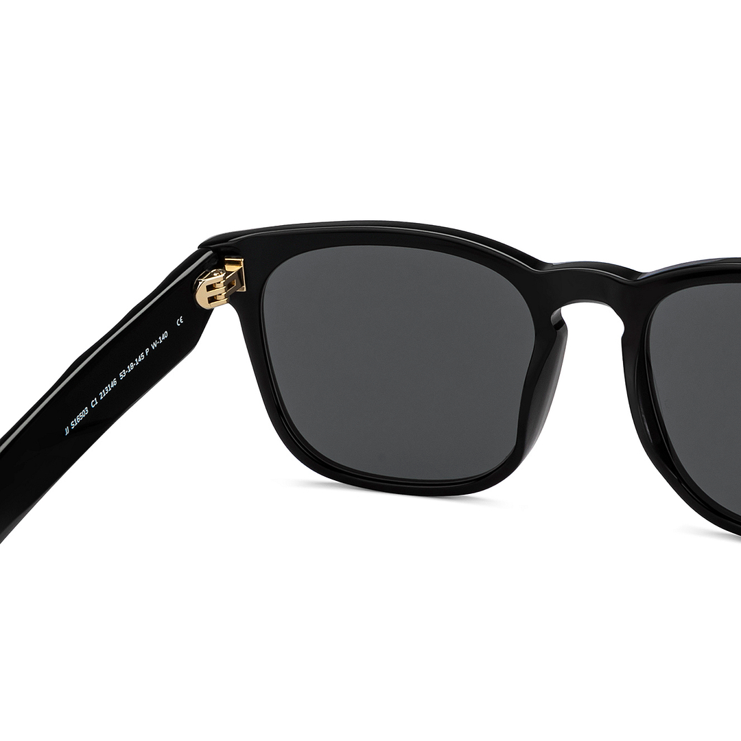 John Jacobs Black Full Rim Square right side