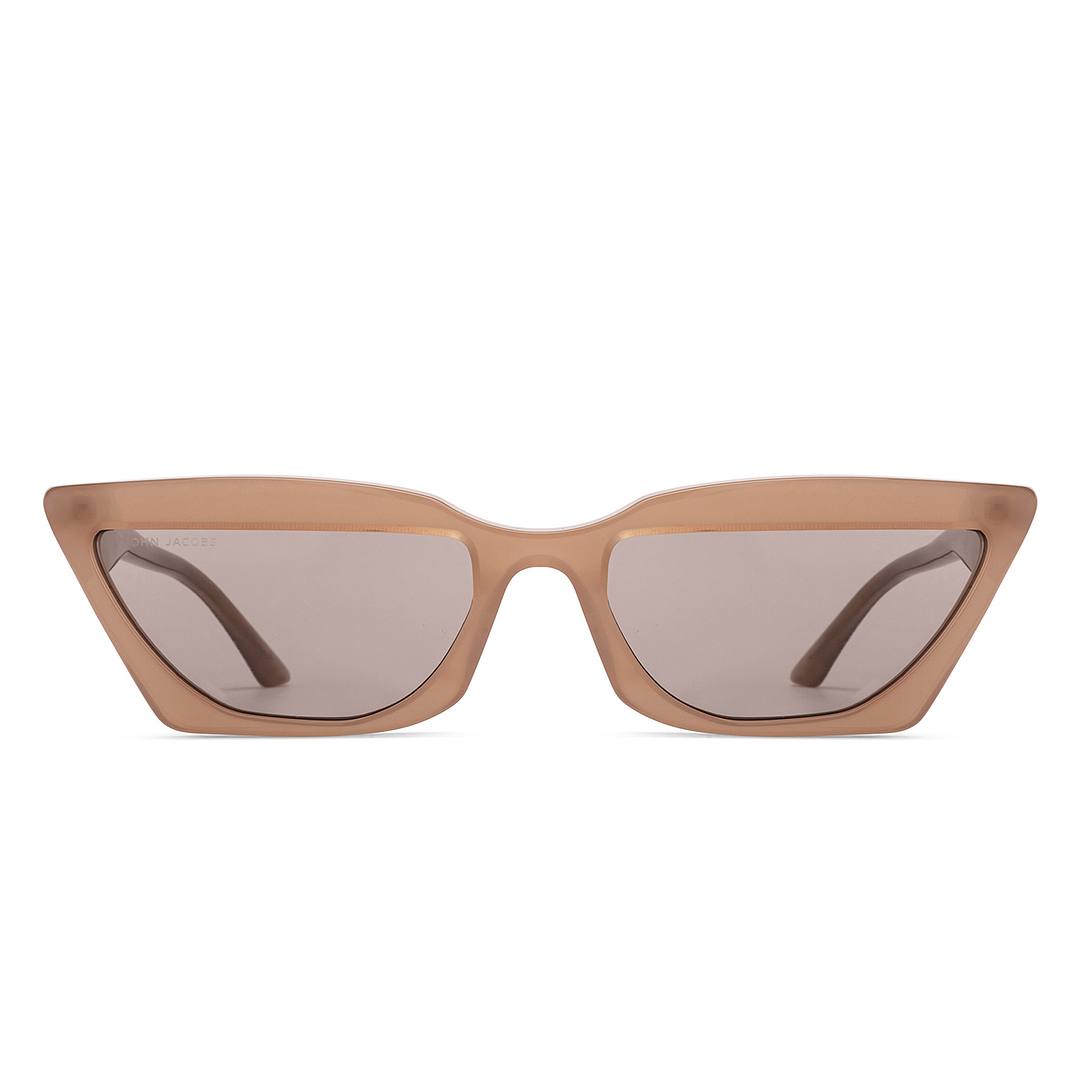 John Jacobs Online Light Brown Full Rim Cat Eye right side