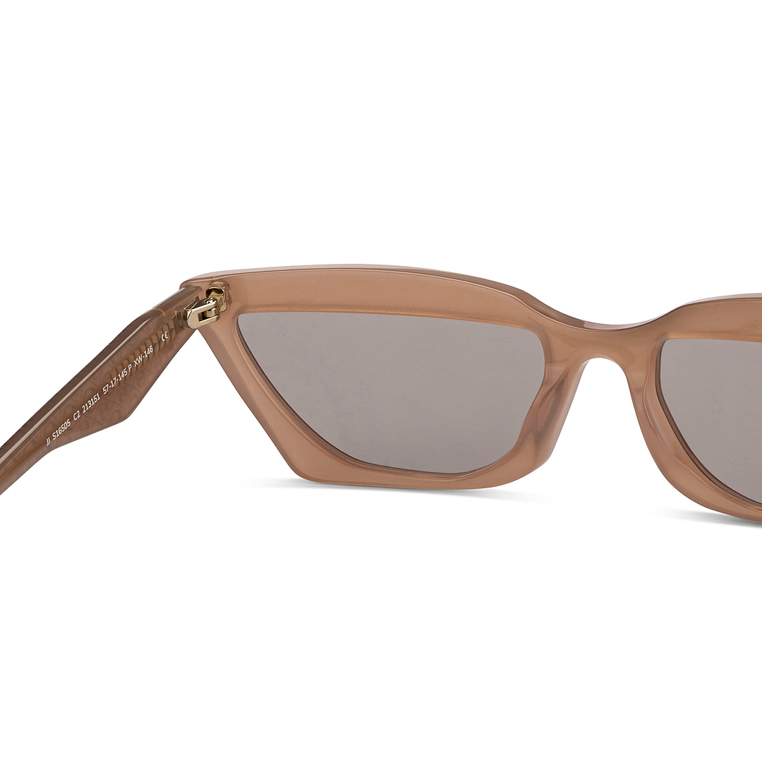 John Jacobs Online Light Brown Full Rim Cat Eye right side