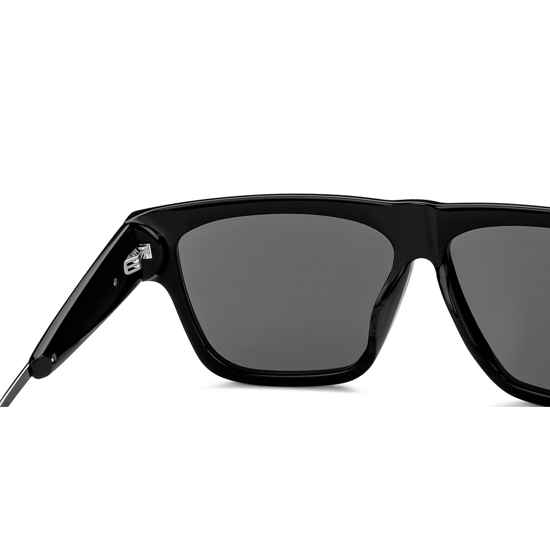 John Jacobs Black Full Rim Square right side