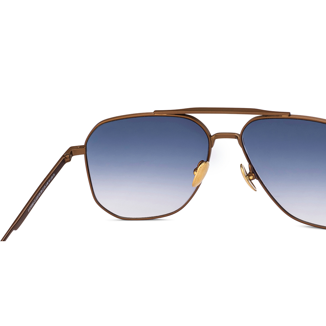 John Jacobs Brown Full Rim Aviator right side