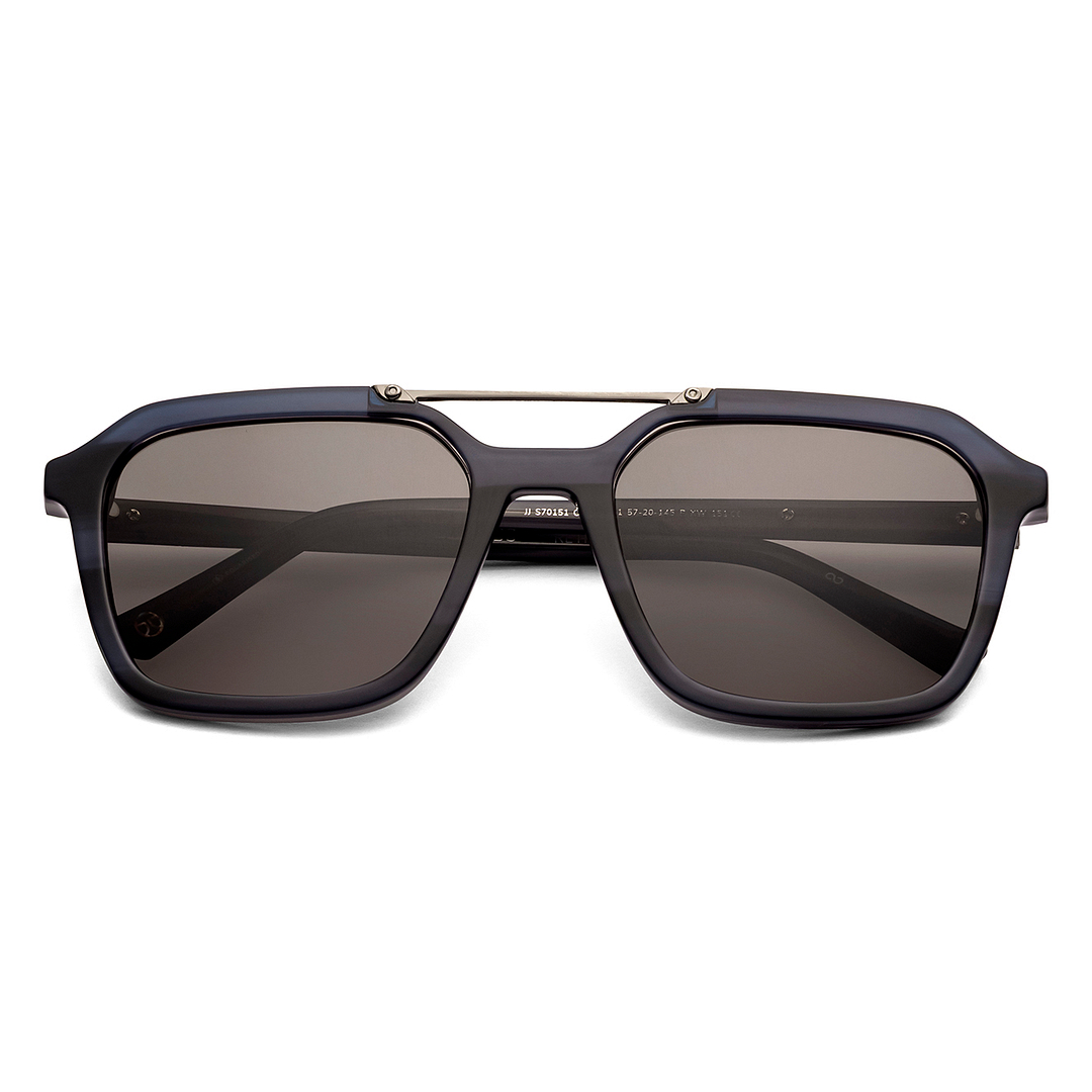Grey Blue Full Rim Square John Jacobs Tints JJ S70151 Sunglasses