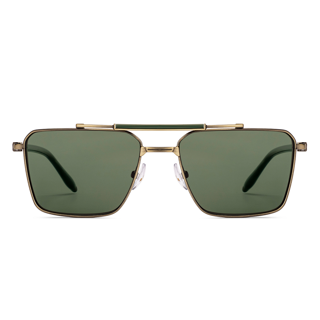 Green Gunmetal Full Rim Square John Jacobs Tints JJ S70152 Sunglasses
