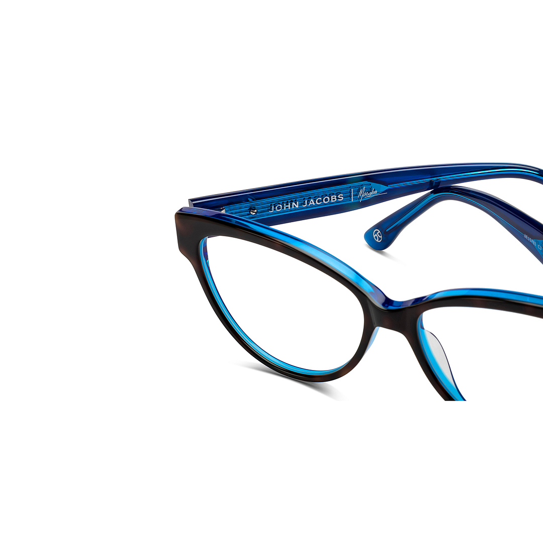 John Jacobs Tortoise Full Rim Cat Eye left side