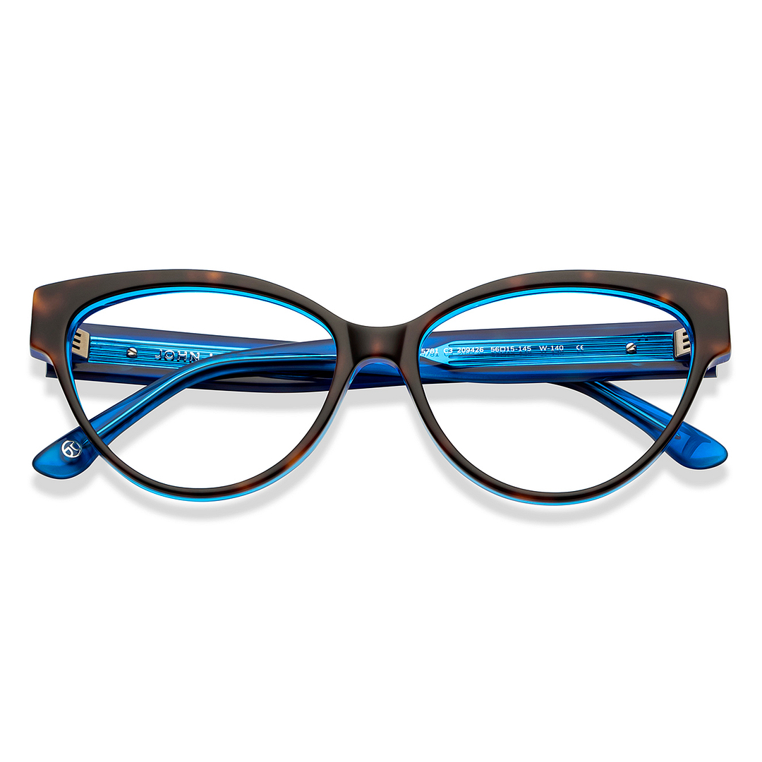 John Jacobs Tortoise Full Rim Cat Eye left side